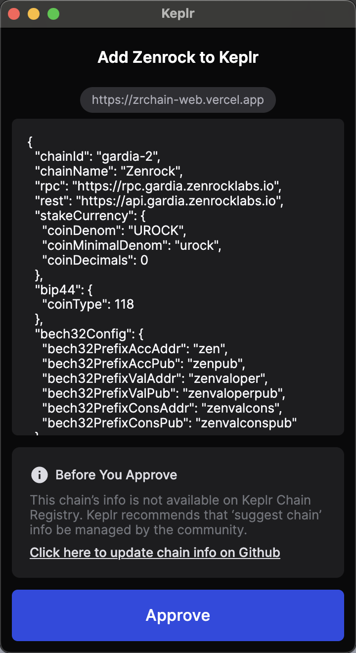 Keplr Chain Visibility