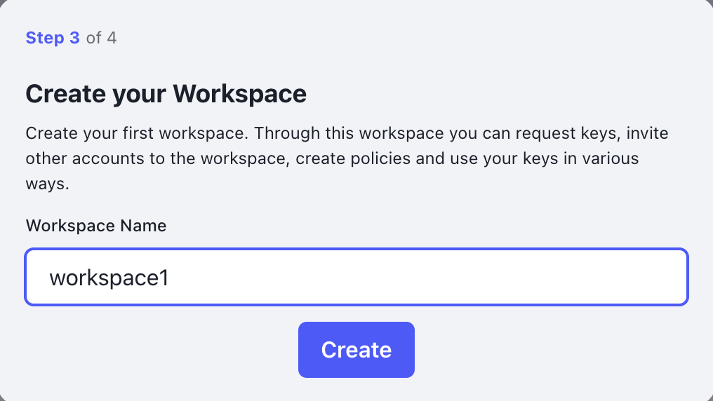 Create Workspace