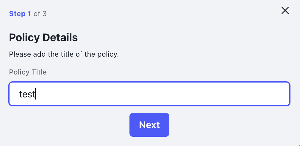 Policy Title Prompt